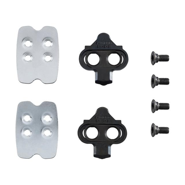 SM-SH51 SPD CLEAT SET (PAIR) SINGLE RELEASE W/ CLEAT NUT