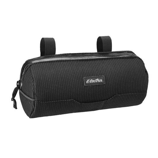 Reflective Charcoal Cylinder Handlebar Bike Bag