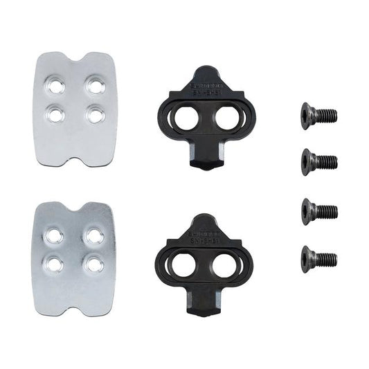 SM-SH51 SPD CLEAT SET (PAIR) SINGLE RELEASE W/ CLEAT NUT